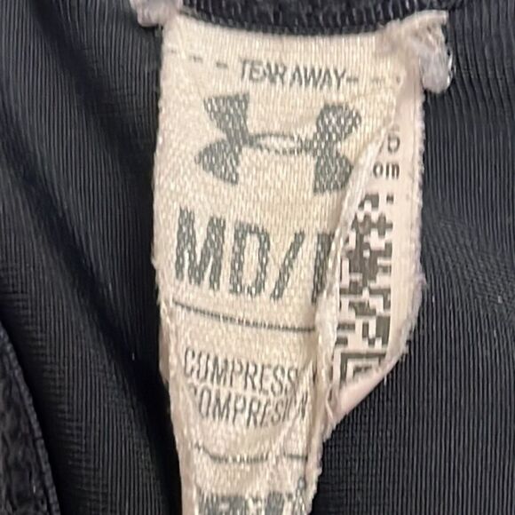 Under Armour Black/Pink Abstract Design Compression HeatGear Sports Bra- Medium - Picture 8 of 9